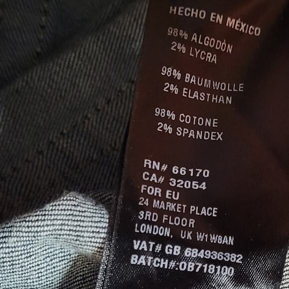 BDG Urban Outfitters Twig High Rise Dark Wash Skinny Jeans Size 27 - Picture 6 of 6